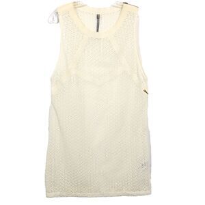 COP COPINE Sleeveless Lace Summer Dress Ivory Size 40/8